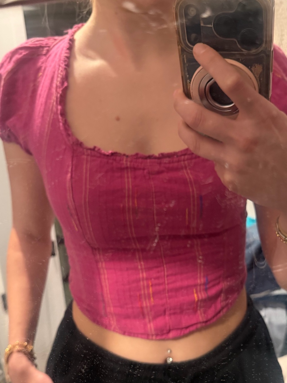 Free People Serotonin Corset Top in Raspberry Sherbet
